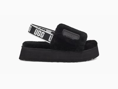 UGG Disco Womens Platforms Slides Black - AU 210FK
